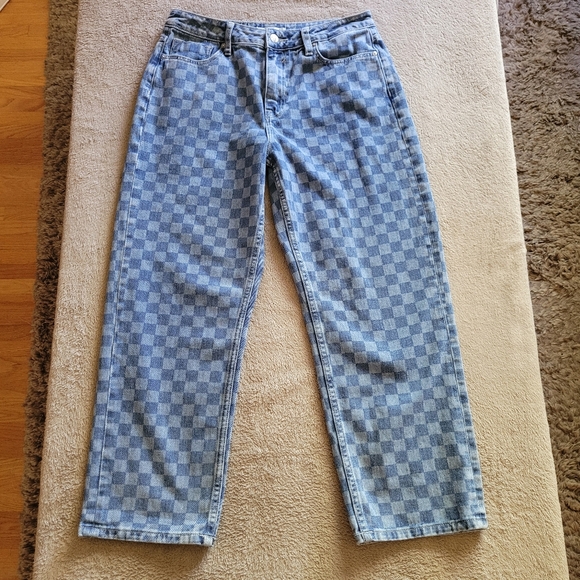 VIGOSS Frankie Checkered Straight Jeans - Picture 4 of 13